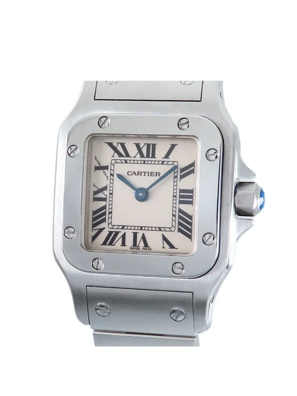 Cartier Santos Galbee SM Ivory SS Santos de Cartier Watch Quartz